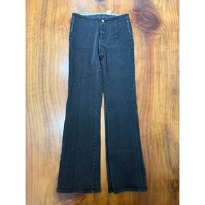 Y2K Watch LA Denim Jeans 11/12 x 31.5 No waistband Bootcut Flare Stretch C3-14